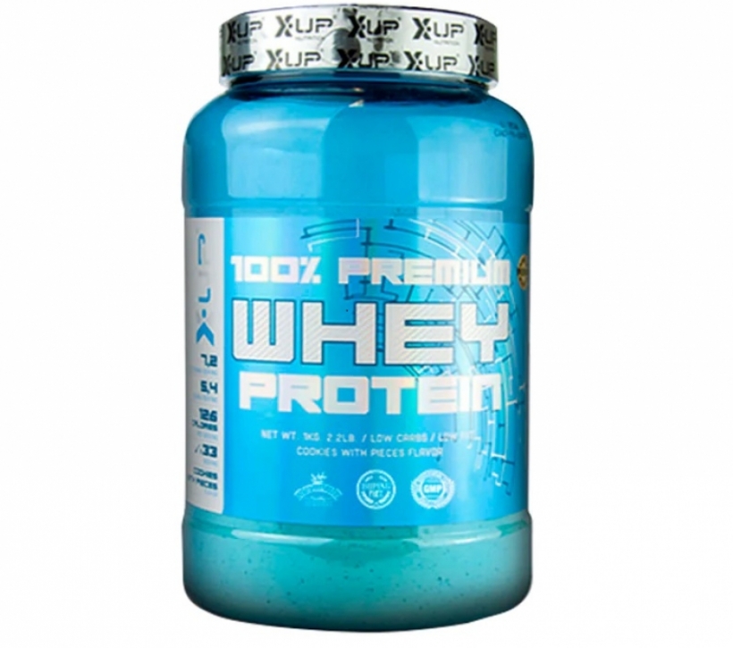 100% WHEY PROTEIN CHOCOLATE BLANCO 1KG X-UP - Foto 1/4