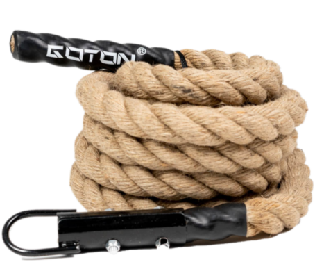 CUERDA PARA TREPAR Ø38 x 6000 mm C/GANCHO GOTON GT3018