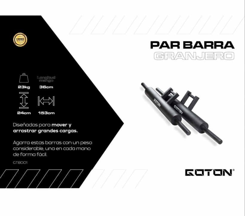 BARRA GRANJERO STRONGMAN GOTON GT8001 - Foto 2/2